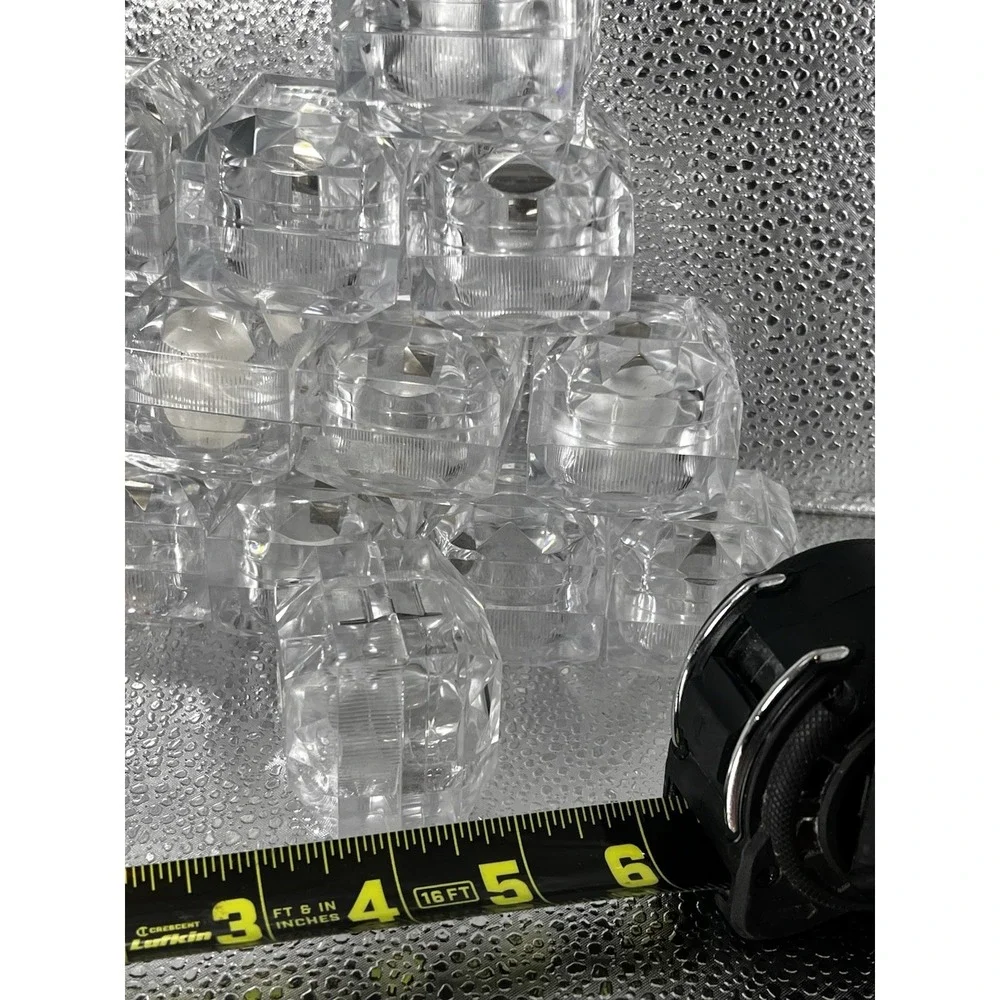 Clear Crystal Ring Gift Boxes Earrings Jewelry Storage Box 15 PCS no Inserts